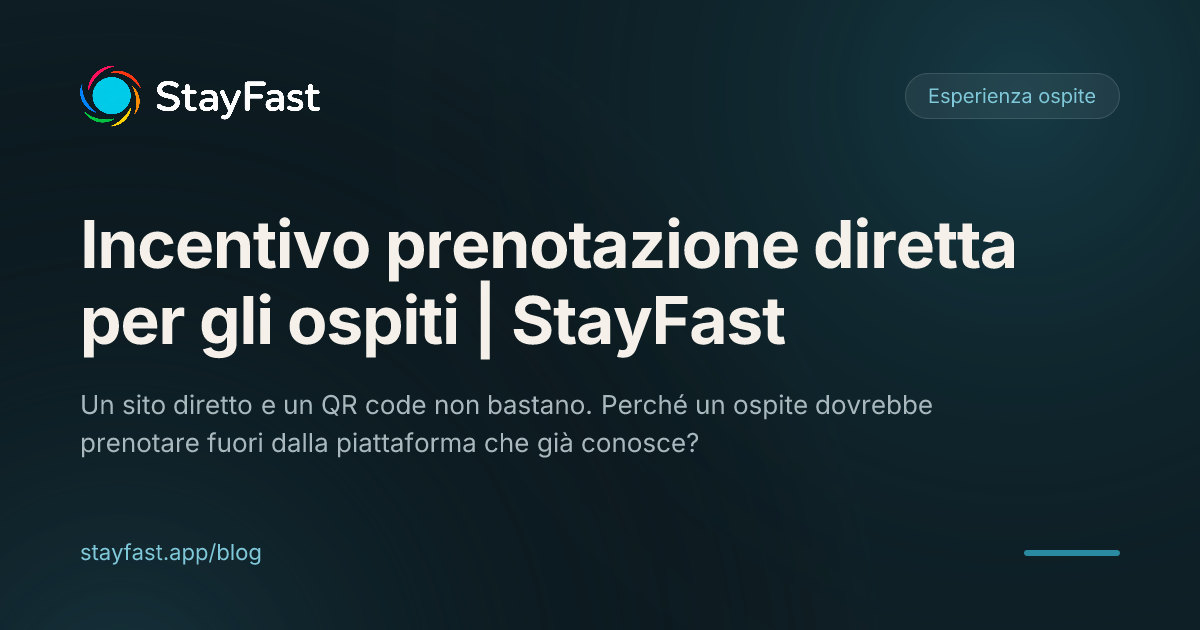 Prenotazione diretta: il sito non è l'incentivo, il motivo lo è