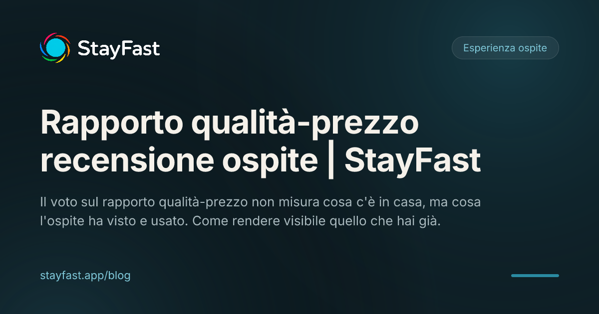 Interno curato di una casa vacanze con cassetto amenity aperto, termostato e cucina attrezzata.